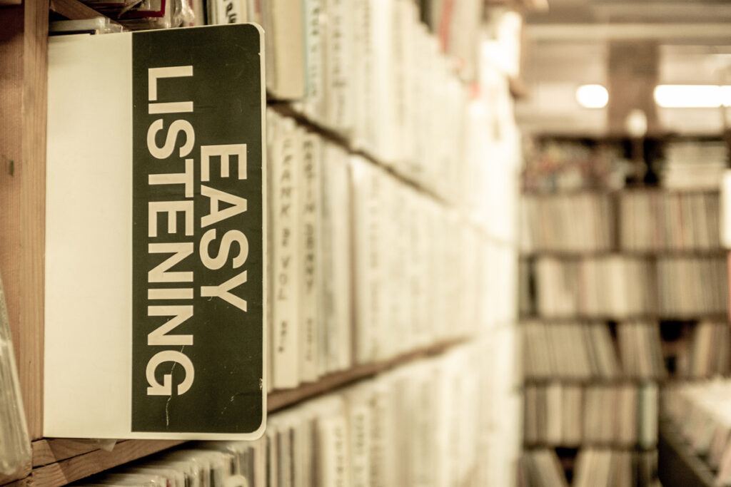 record shop tag - easy listening